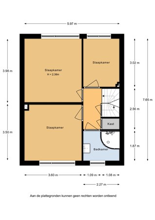 Floorplan - Van Hogendorpstraat 47, 4102 GJ Culemborg